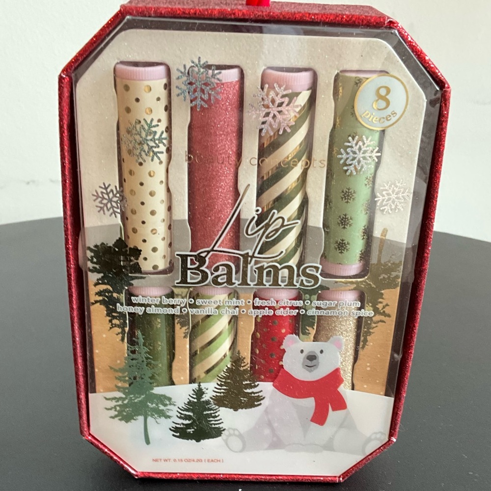 Holiday Lip Balm Set with Festive Designs